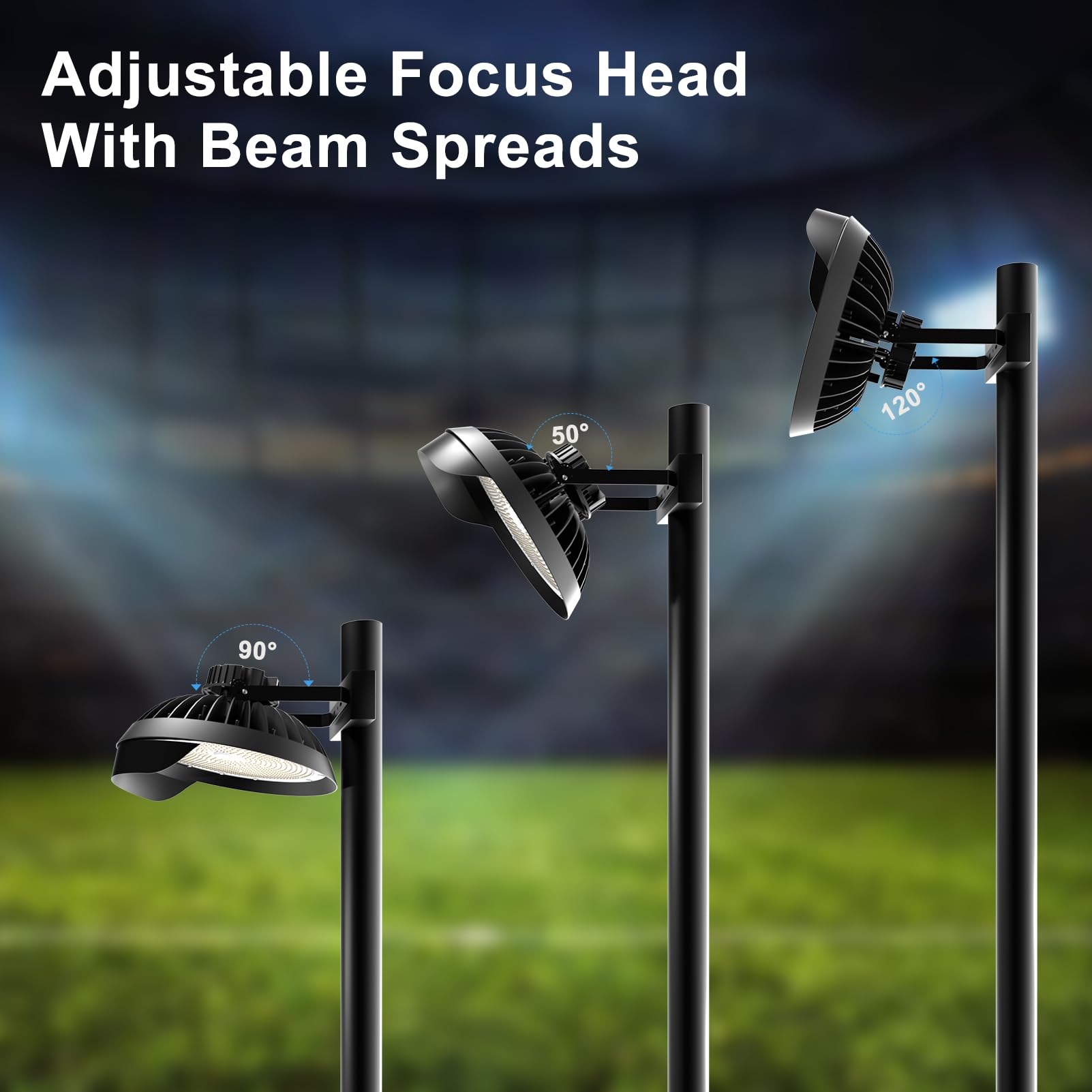 Lightdot 350W(400x1W) LED Stadium Lights 52500Lm (1400W Eqv.) LED